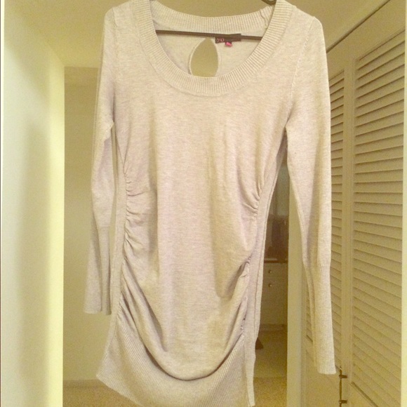 Light tan ruched sweater