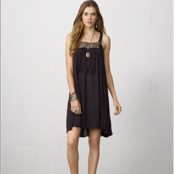 Black Dress with Fringe