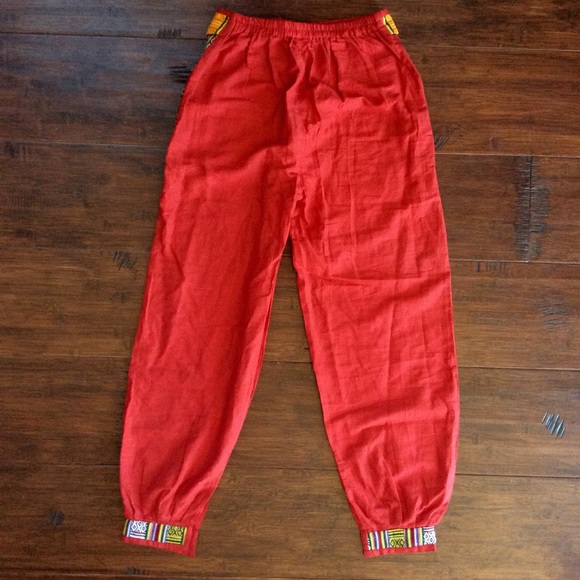 India Cotton Pants with Built-In Fanny Pack - Picture 4 of 4