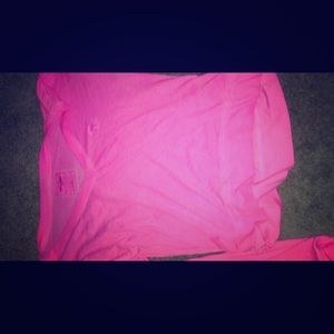 Pink crop top. Brand new tag gone but never worn.