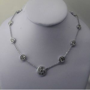 Ben Dannie Diamonds by the Inch Platinum Necklace