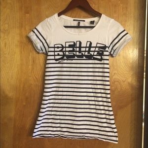 Madison Scotch navy and white t shirt sz 1