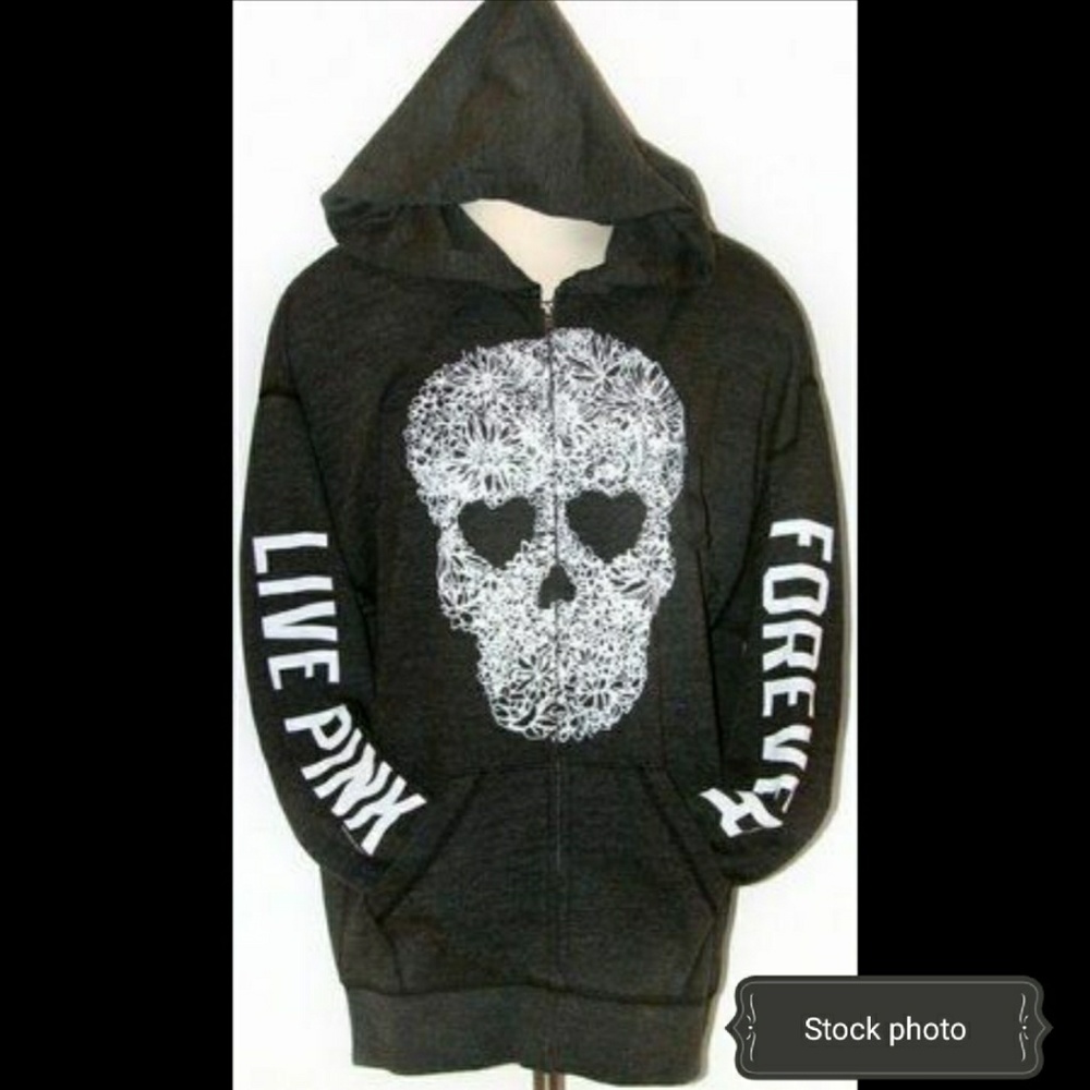 SALE! Victoria's Secret skull live pink forever