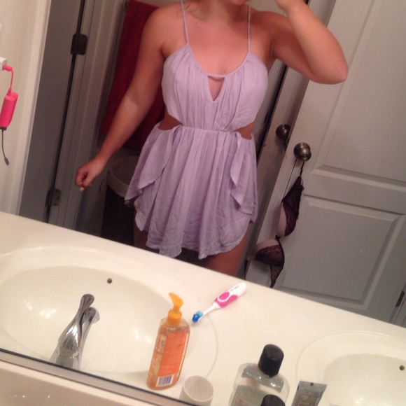 Lavender Tobi cutout dress