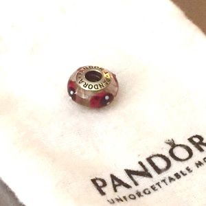 Pandora Red Ladybugs Murano 790651 retired