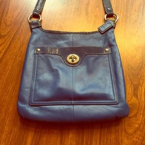Long strapped coach purse