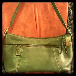 Tignanello green should bag, perfect for fall