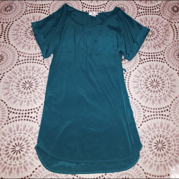 Aqua T-shirt dress