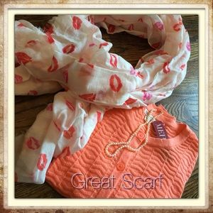 "Lip Kiss "  Scarf