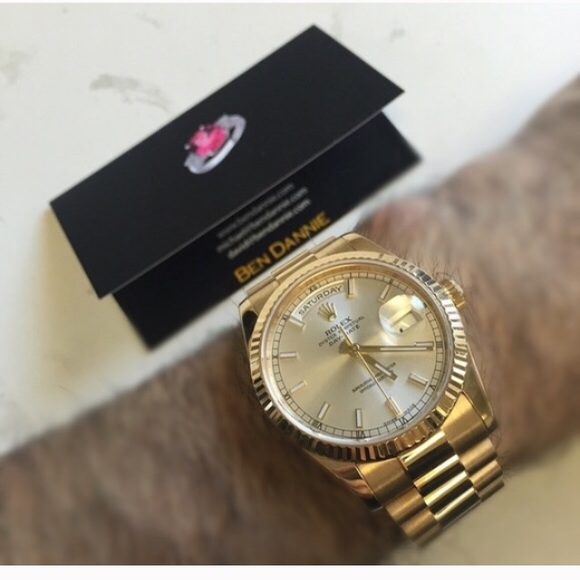 Rolex 18K Men's President solid gold box papers - Picture 2 of 4