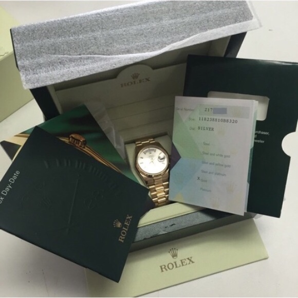 Rolex 18K Men's President solid gold box papers - Picture 3 of 4