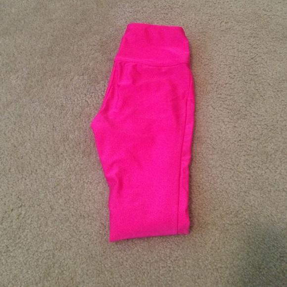 Pink spandex pants