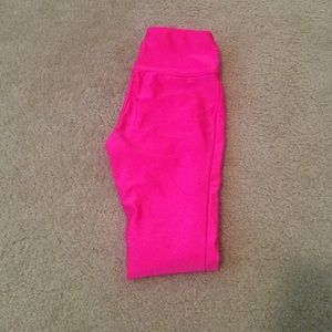 Pink spandex pants