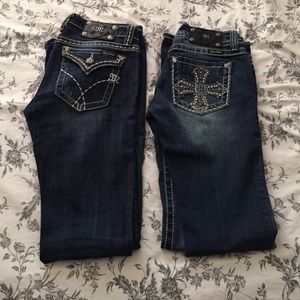 💗SOLD💗 Two pairs of Miss Me Jeans