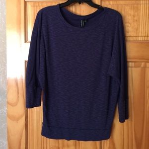 Cynthia Rowley - navy blue dolman sleeve top