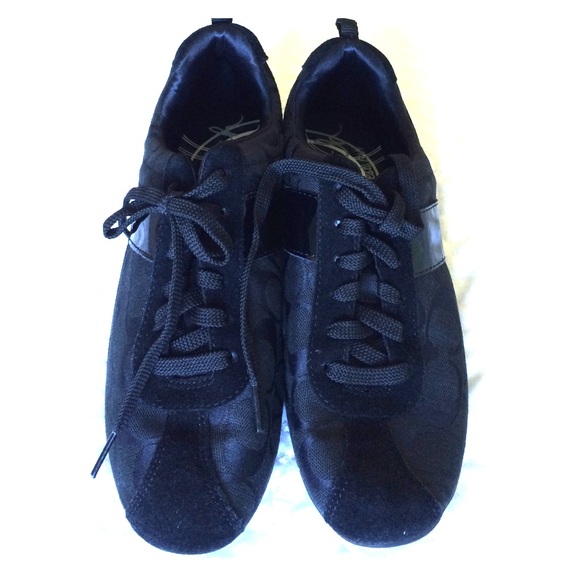 Coach black sneakers size 8