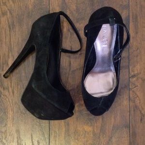 Bakers Black Platform Heels