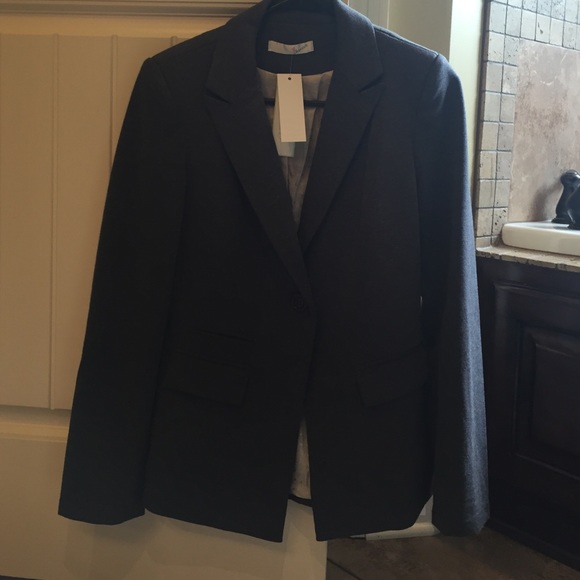 Dark grey lined blazer