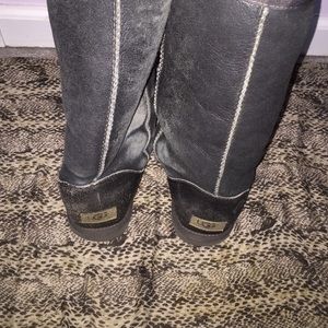 Metallic 'silver' tall Uggs size 8.5 fits like a 9