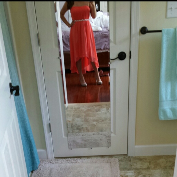 Coral dress