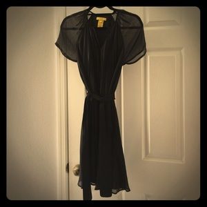 Catherine Malandrino black pleated dress, 4