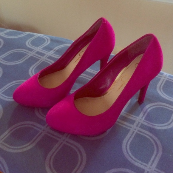 Jessica Simpson Marya pumps. Magenta pink.