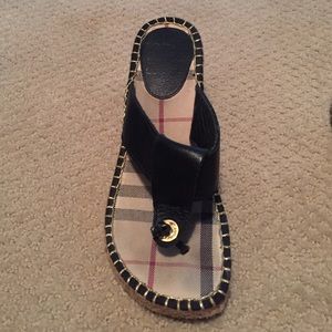 Burberry black wedges!!!