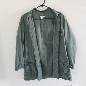 OLIVE-GREEN UTILITY JACKET 🍂