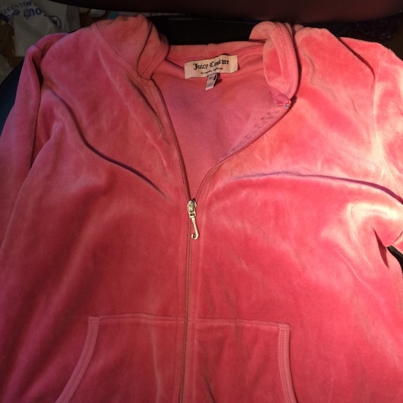 Pink juicy couture front zip sweatshirt
