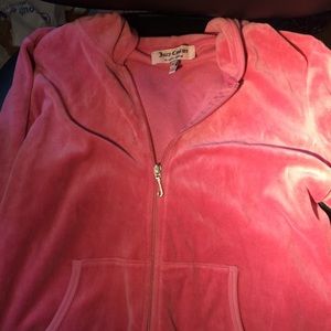 Pink juicy couture front zip sweatshirt