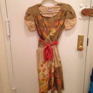 Knee length floral print dress