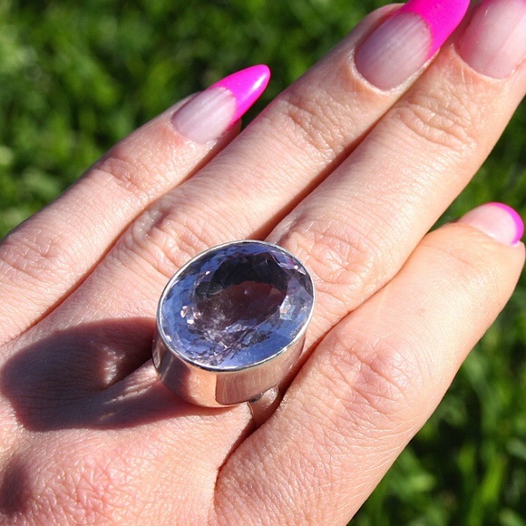 Large Lavender Amethyst Ring. NEW! - Picture 2 of 2
