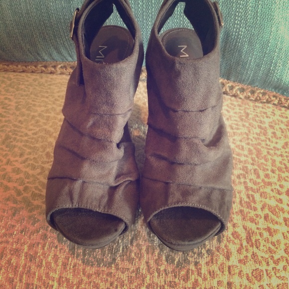 MIA Shoes - Mia girl grey open toe heels