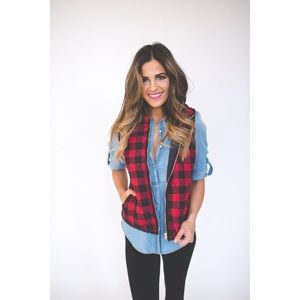 Cambridge Red Flannel Vest -- Runs Big