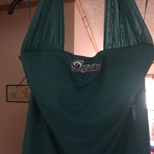 Miami Dolphins halter shirt