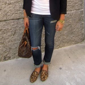 Leopard print loafers