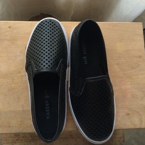 Black slip on shoes