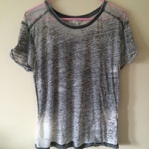 Forever 21 Gray Distressed Tee