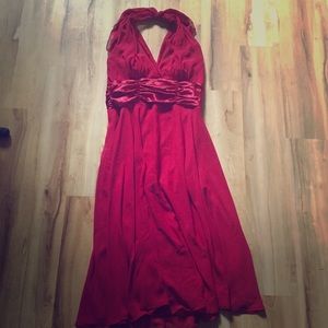 Red halter top dress. Size: 12