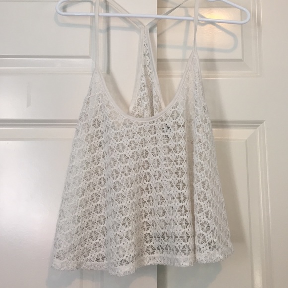 White knit tank top