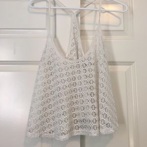 White knit tank top
