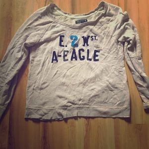 American Eagle purple crew neck. Size: XL