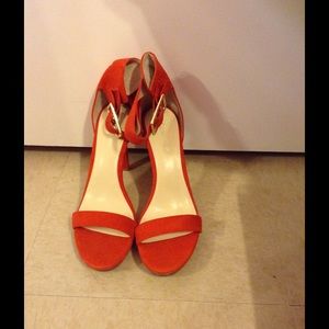Red Calvin Klein heels