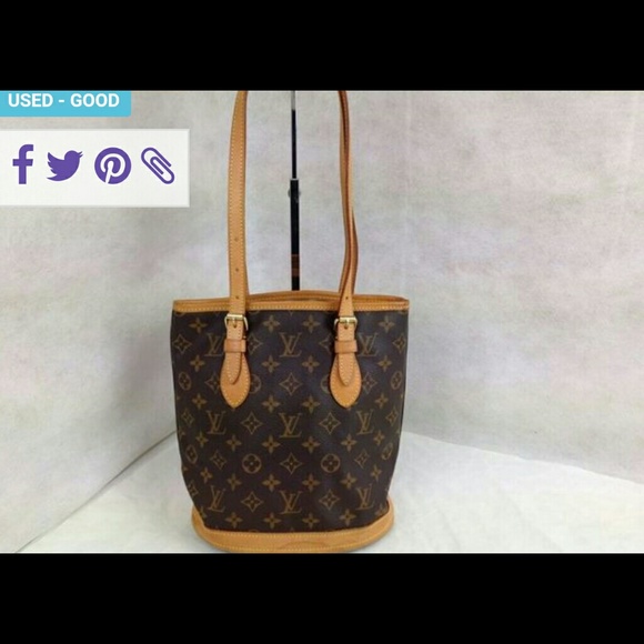 Timeless Louis Vuitton bucket bag
