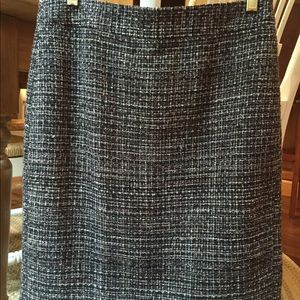Banana Republic Fully Lined Tweed Pencil Skirt NWT
