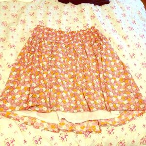 old navy floral high waisted skirt