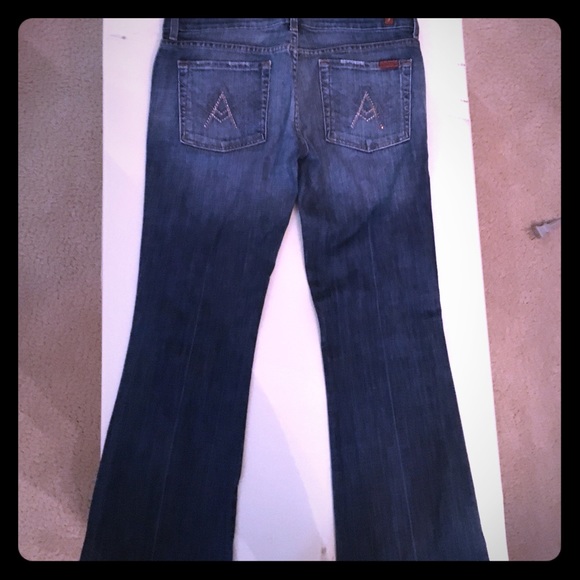Seven for All Mankind bootcut crystal pocket jeans