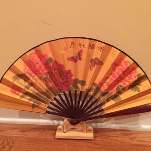 Large Chinese Folding Hand Fan