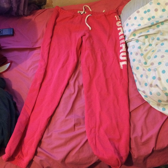 Pink garage sweatpants!