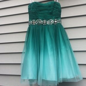 Green homecoming dress